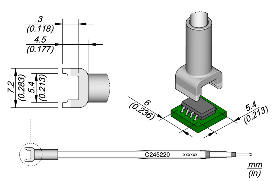 C245220 - Dual In Line Cartridge 5.4 x 6